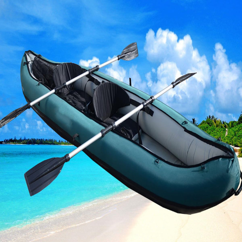 2pcs Portable Telescopic Aluminum Alloy Kayak Paddle I353384