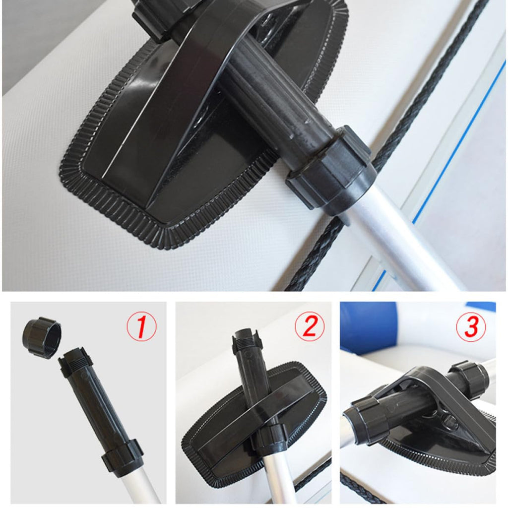 2pcs Portable Telescopic Aluminum Alloy Kayak Paddle I353384