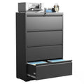 Black 4 Drawer Metal File Cabinet K809