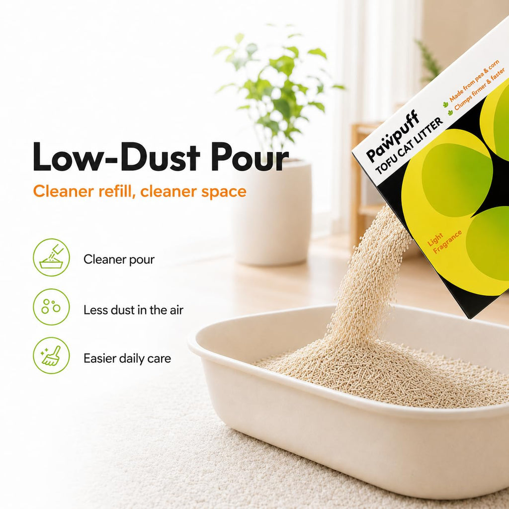Tofu Cat Litter Low Dust Fast Clumping Flushable 2-Pack 22 lb X730