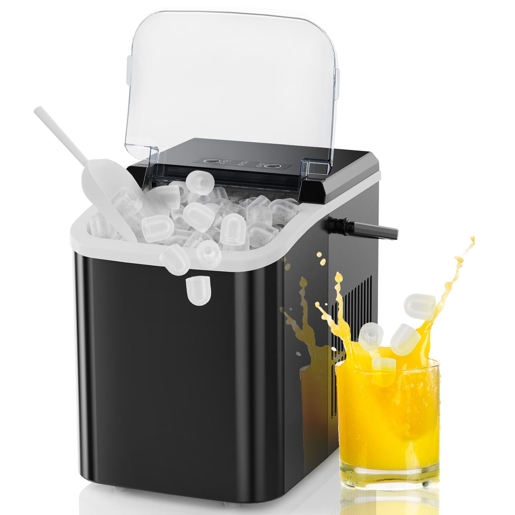 Portable Countertop Ice Maker Machine with Handle Q4889