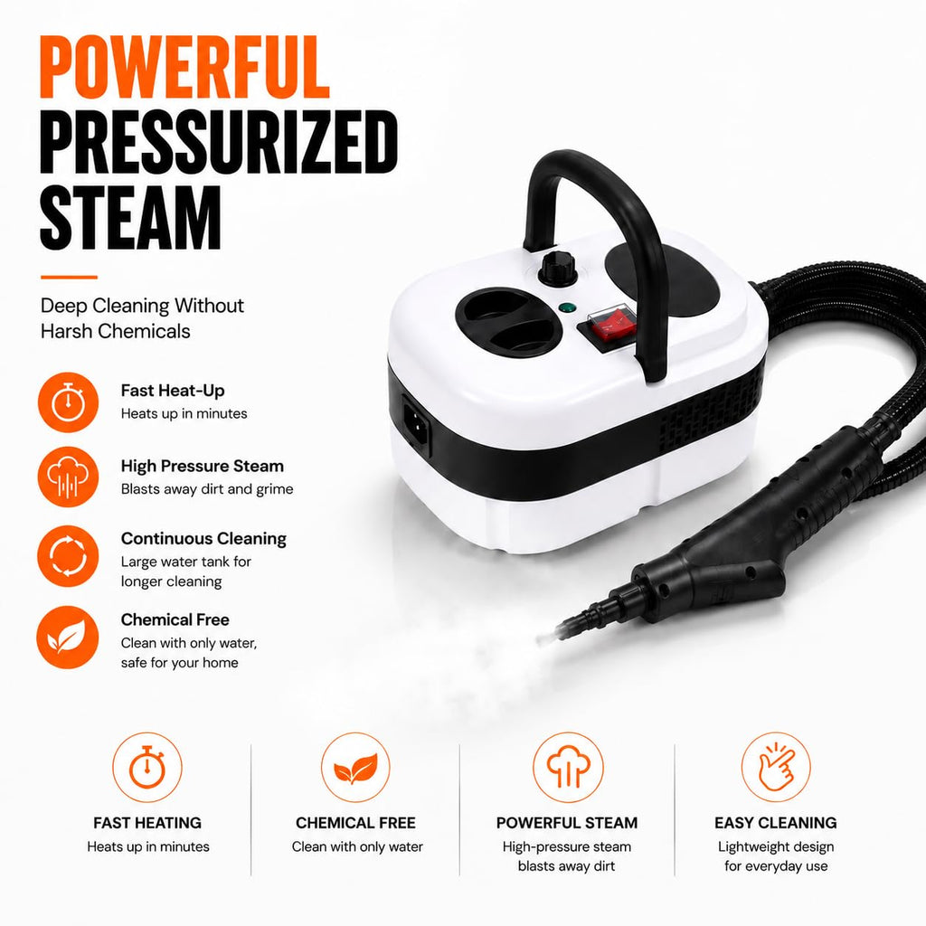 Handheld Steam Cleaner with 10-Piece Accessory Kit H89504