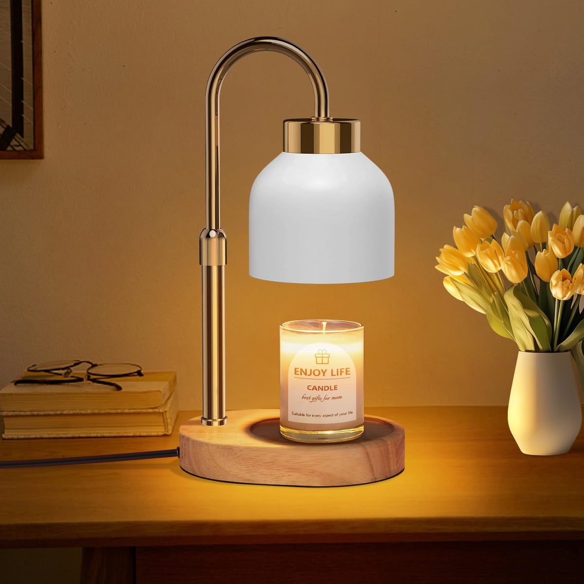 Candle Warmer Lamp with Dimmer Adjustable Height V74237