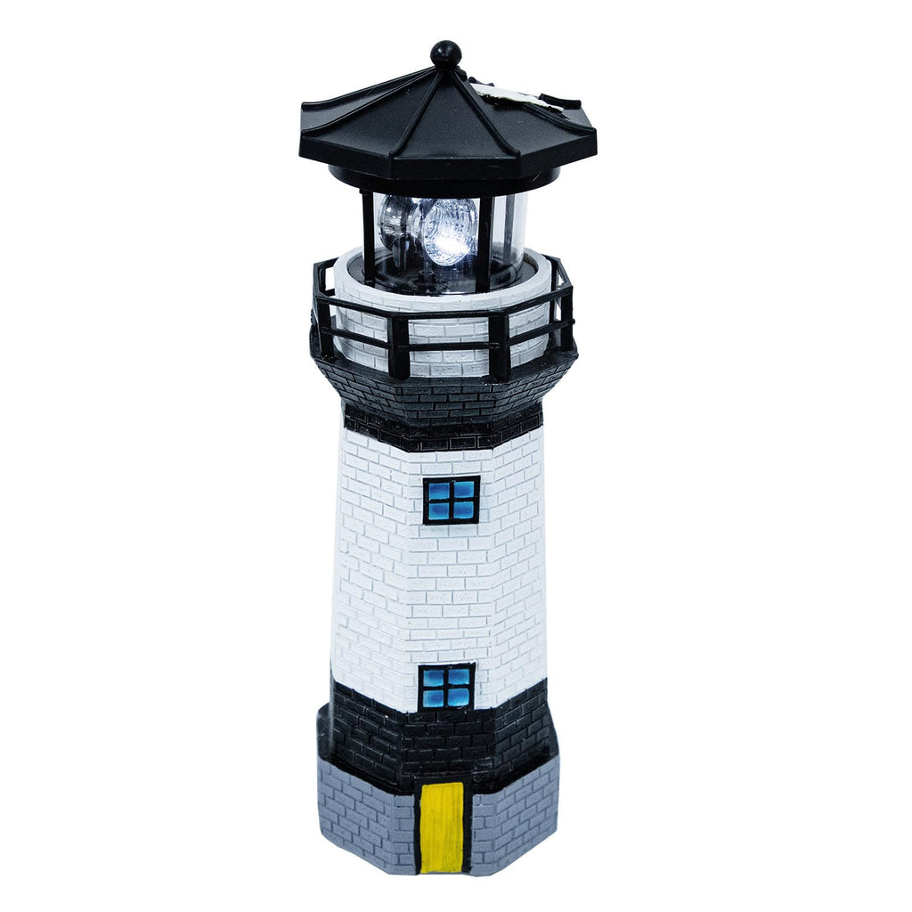 Solar Powered Resin Lighthouse Garden Decor V2147