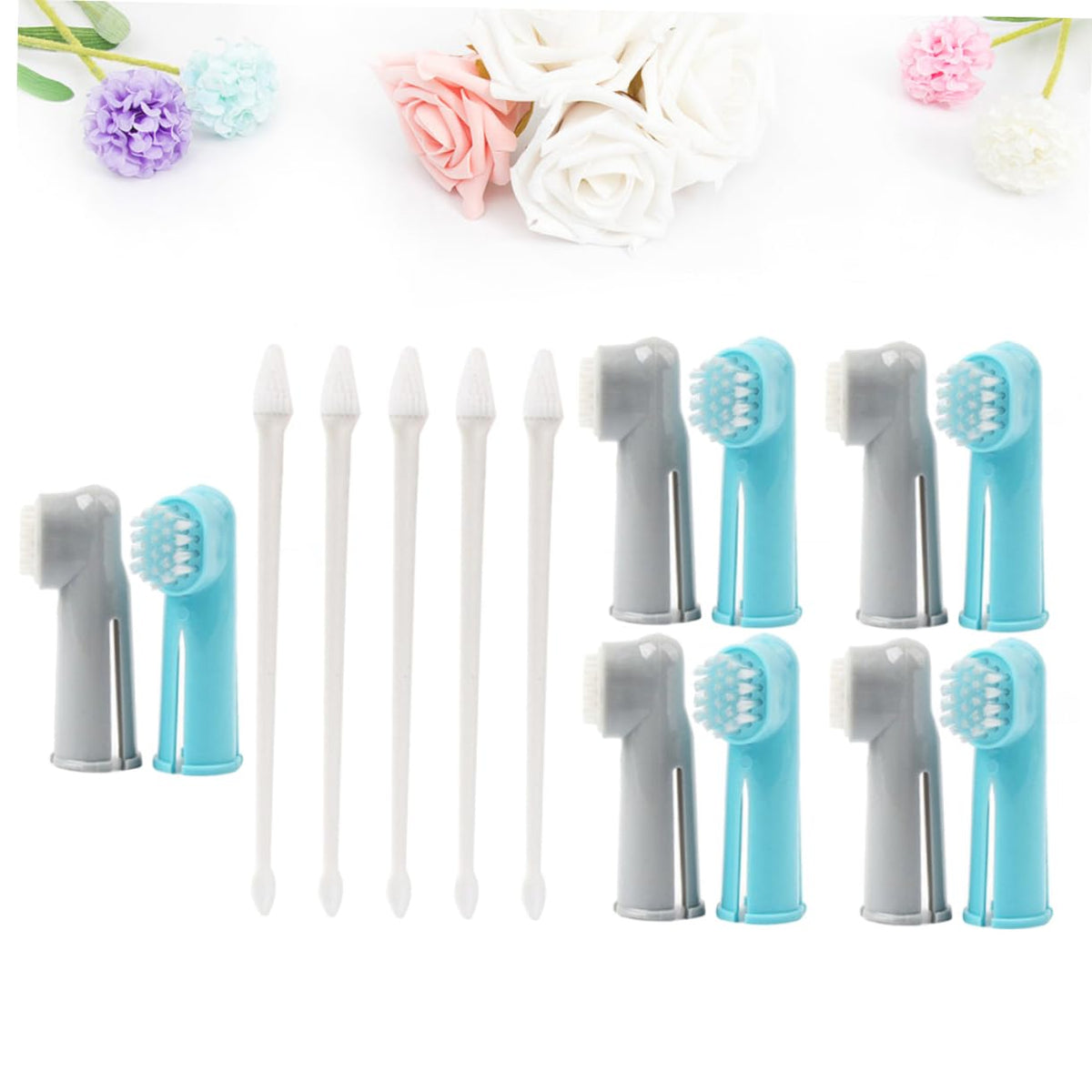 ABS 15 Pcs Set Pet Toothbrush Kit H6788