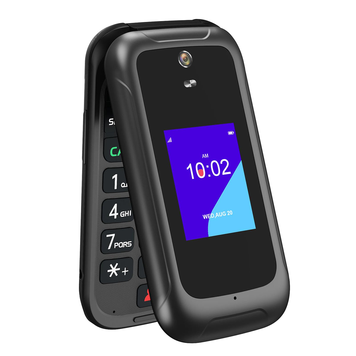 Unlocked 4G Flip Phone with Dual Screen D190
