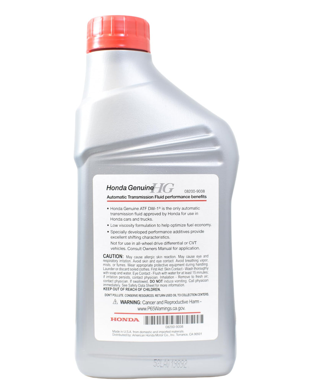 Automatic Transmission Fluid 4 Quarts M265422