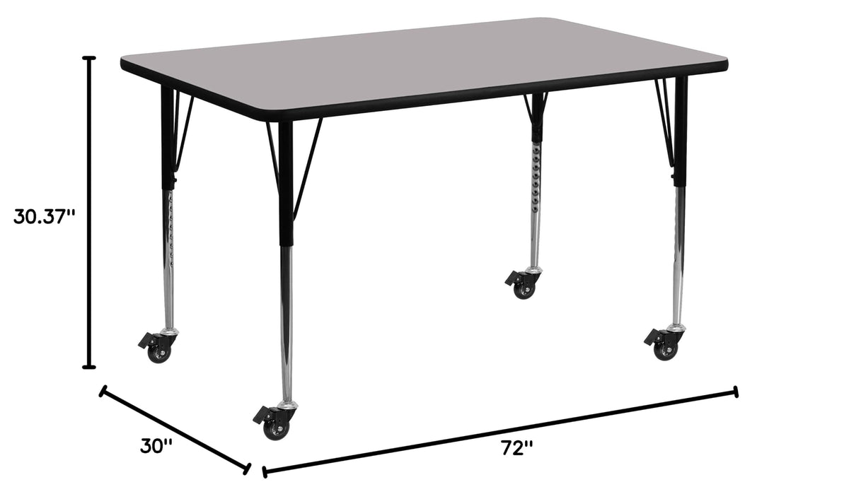 72x30 in Rectangular Activity Table U26878