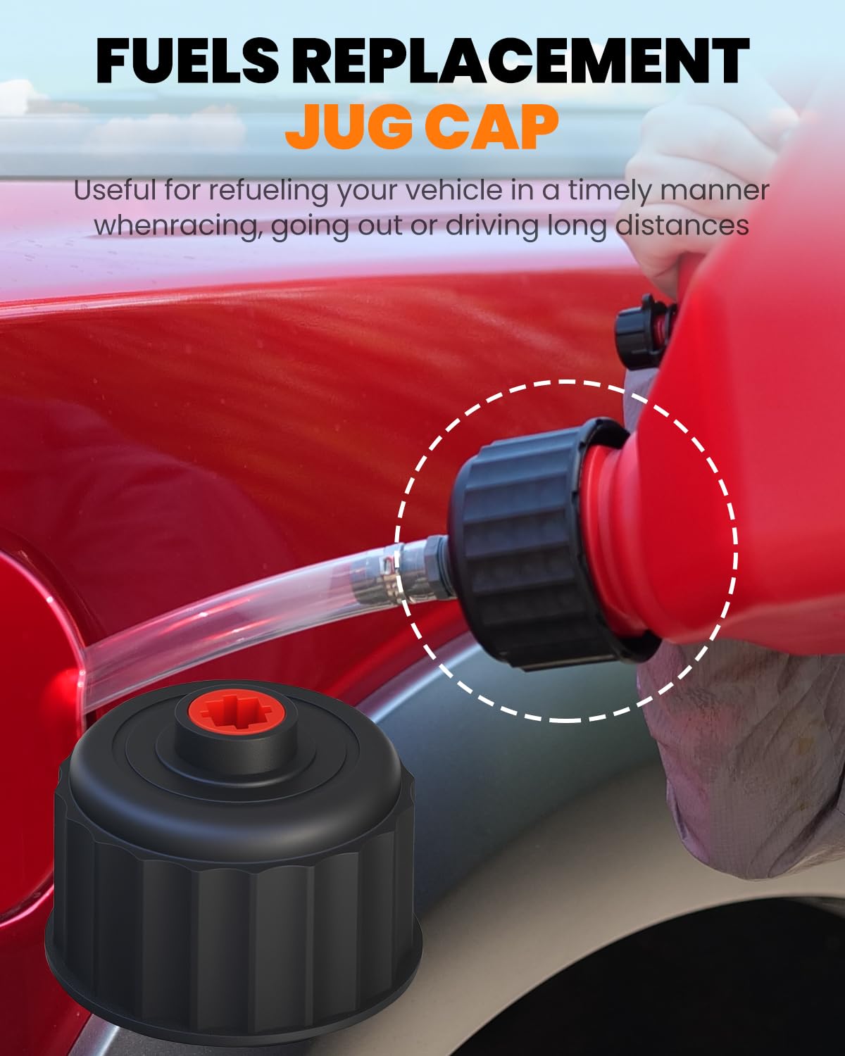 2 Pack Replacement Fuel Jug Cap E3360