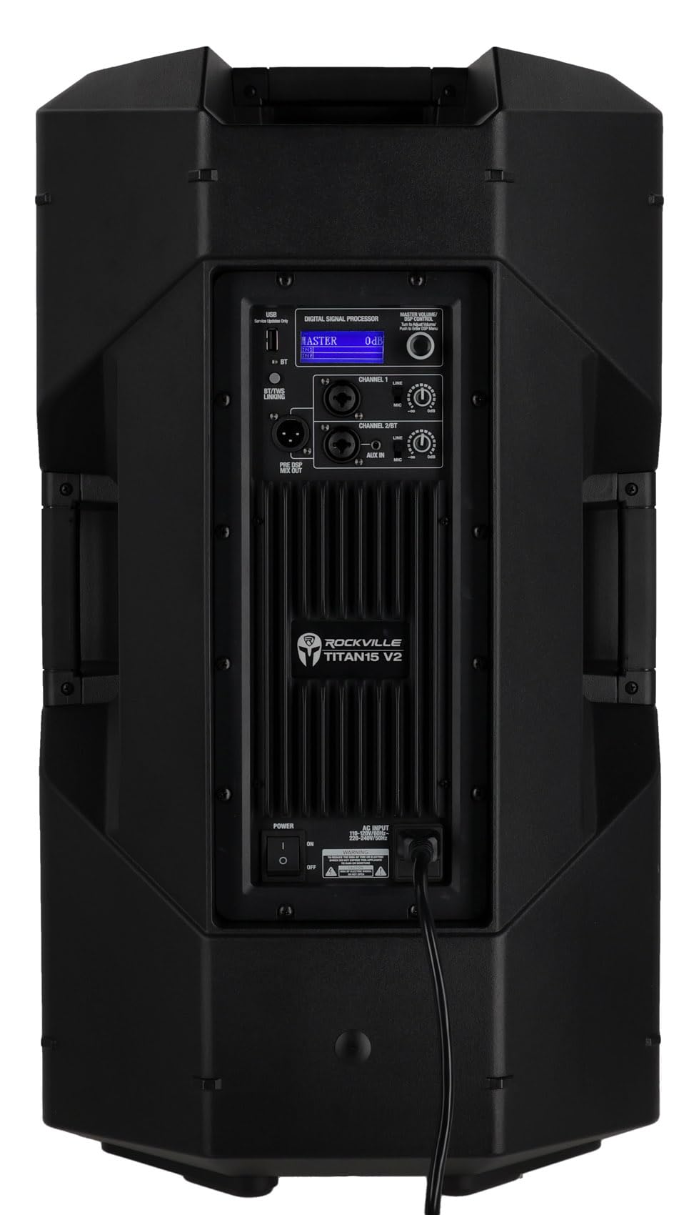15" 2000W Powered DJ PA Speaker Pair with Stands J705