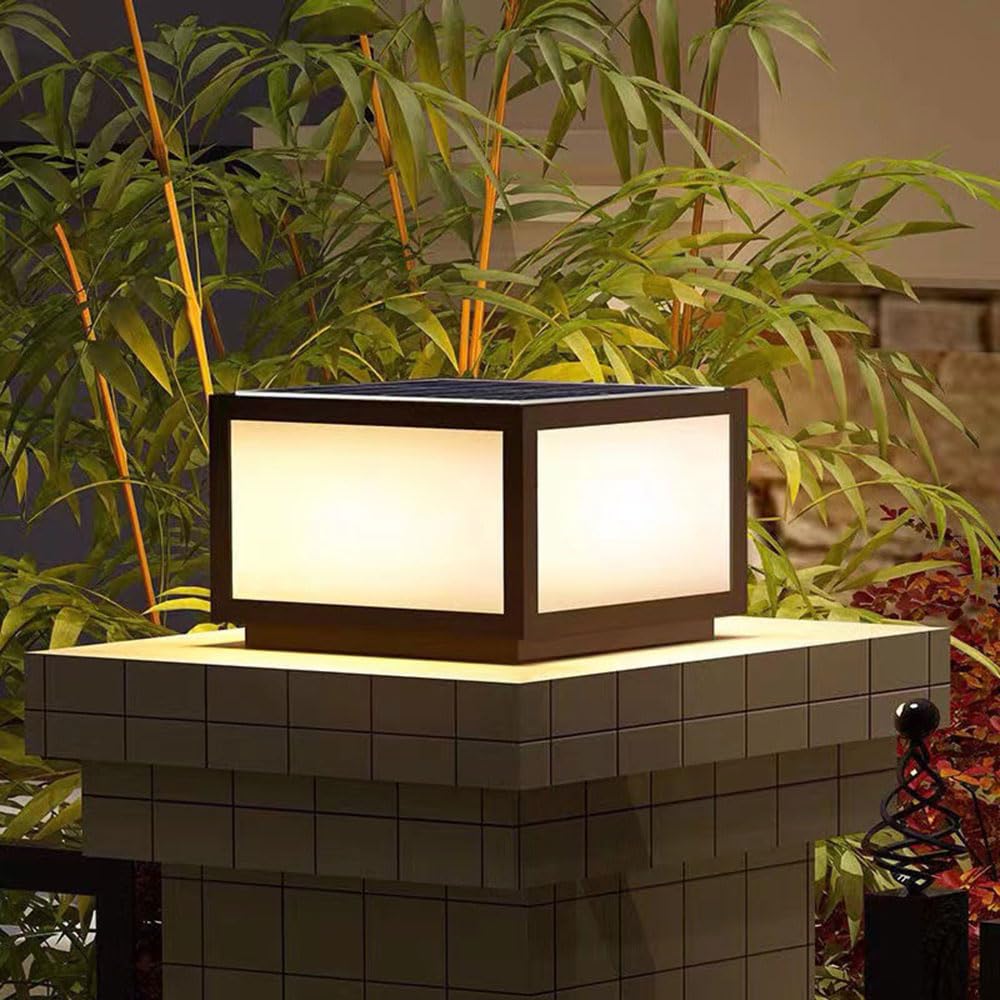 Solar Powered Waterproof Outdoor Post Lights Warm White J308