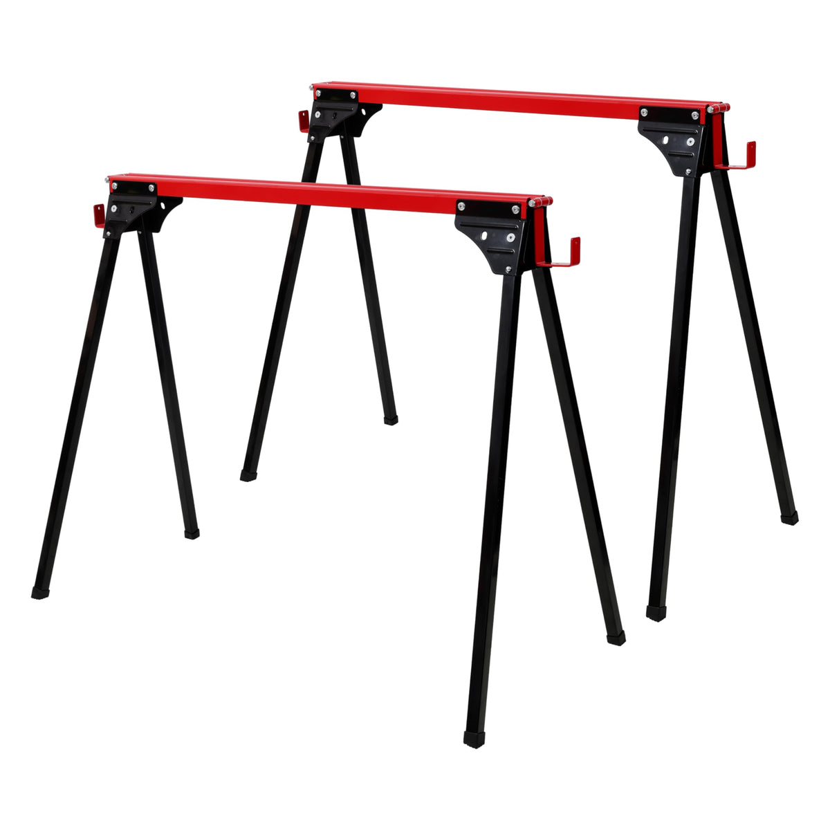 2 Pack Folding Saw Horses 1000 lbs All-Metal Portable J437