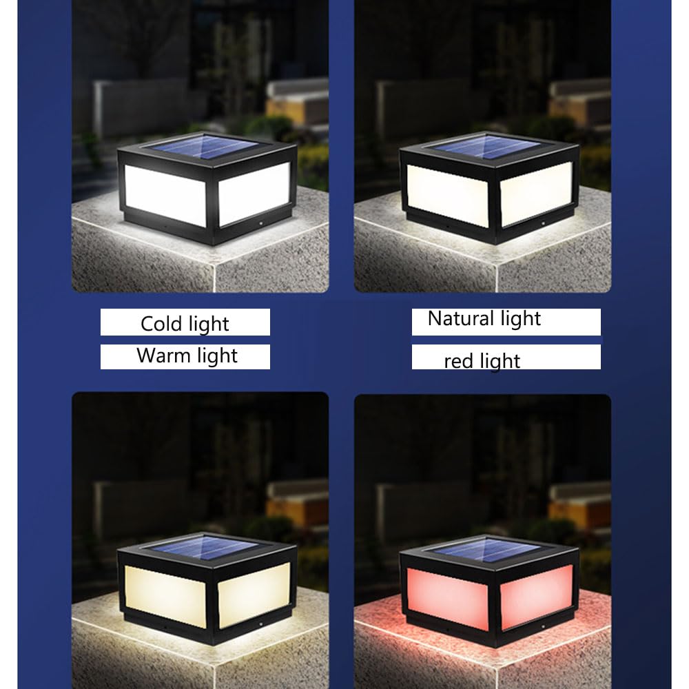Solar Powered Waterproof Outdoor Post Lights Warm White J308