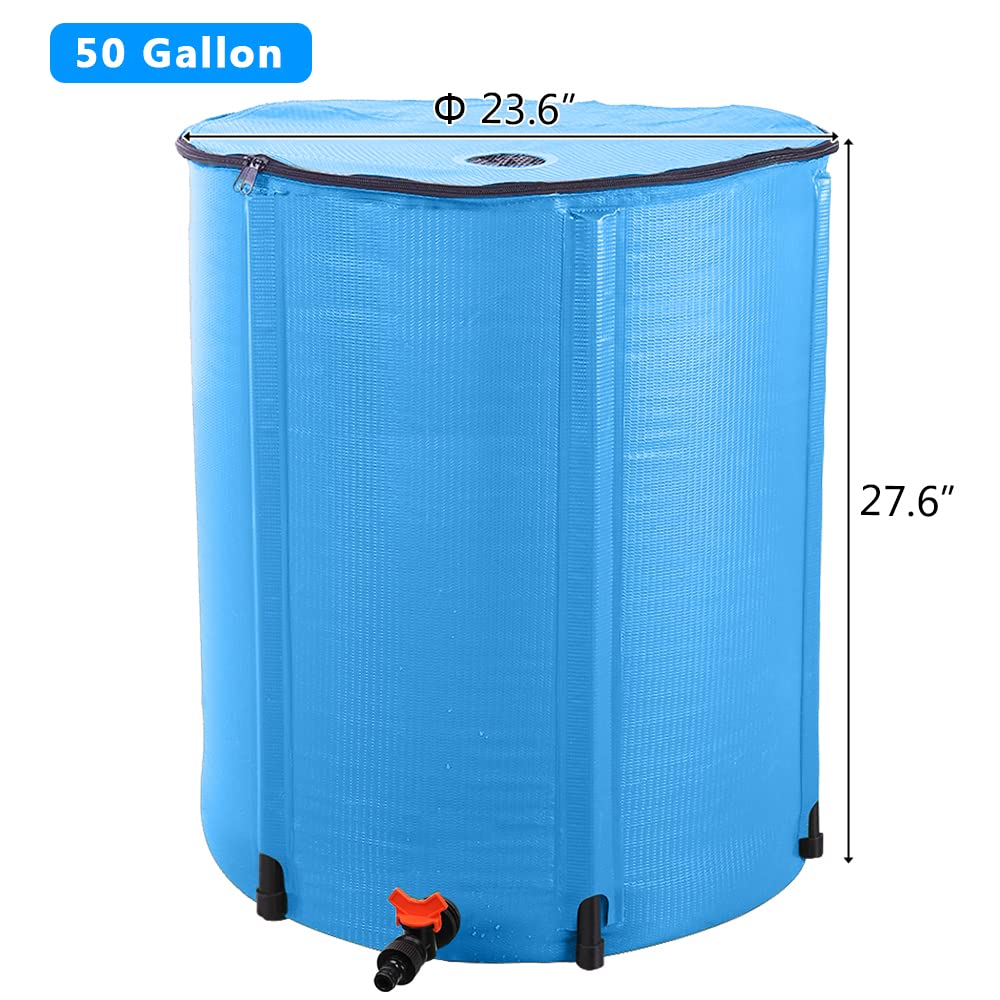 50 Gallon Folding Rain Barrel with Filter T6319