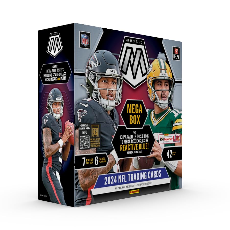 NFL Mosaic Football Trading Cards Mega Box Y438
