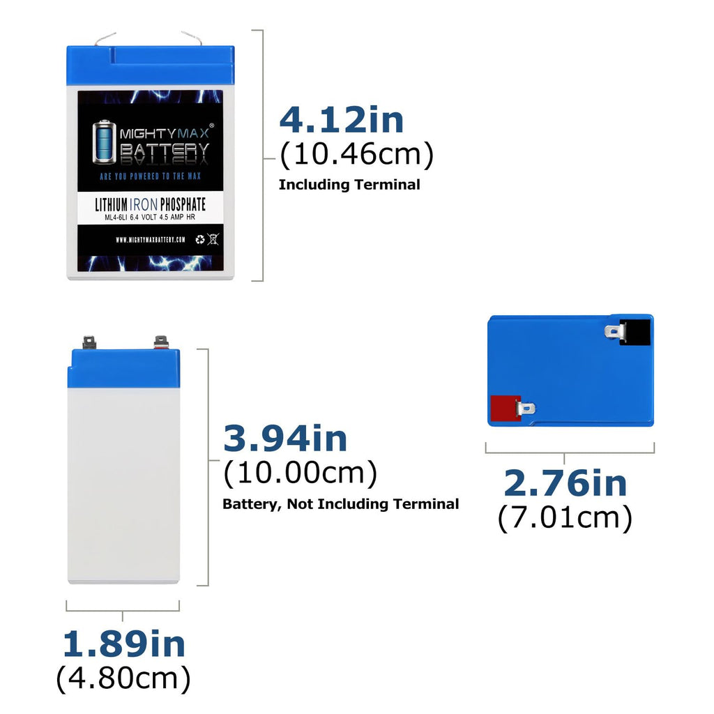 6V 4.5AH Lithium Replacement Battery A726399