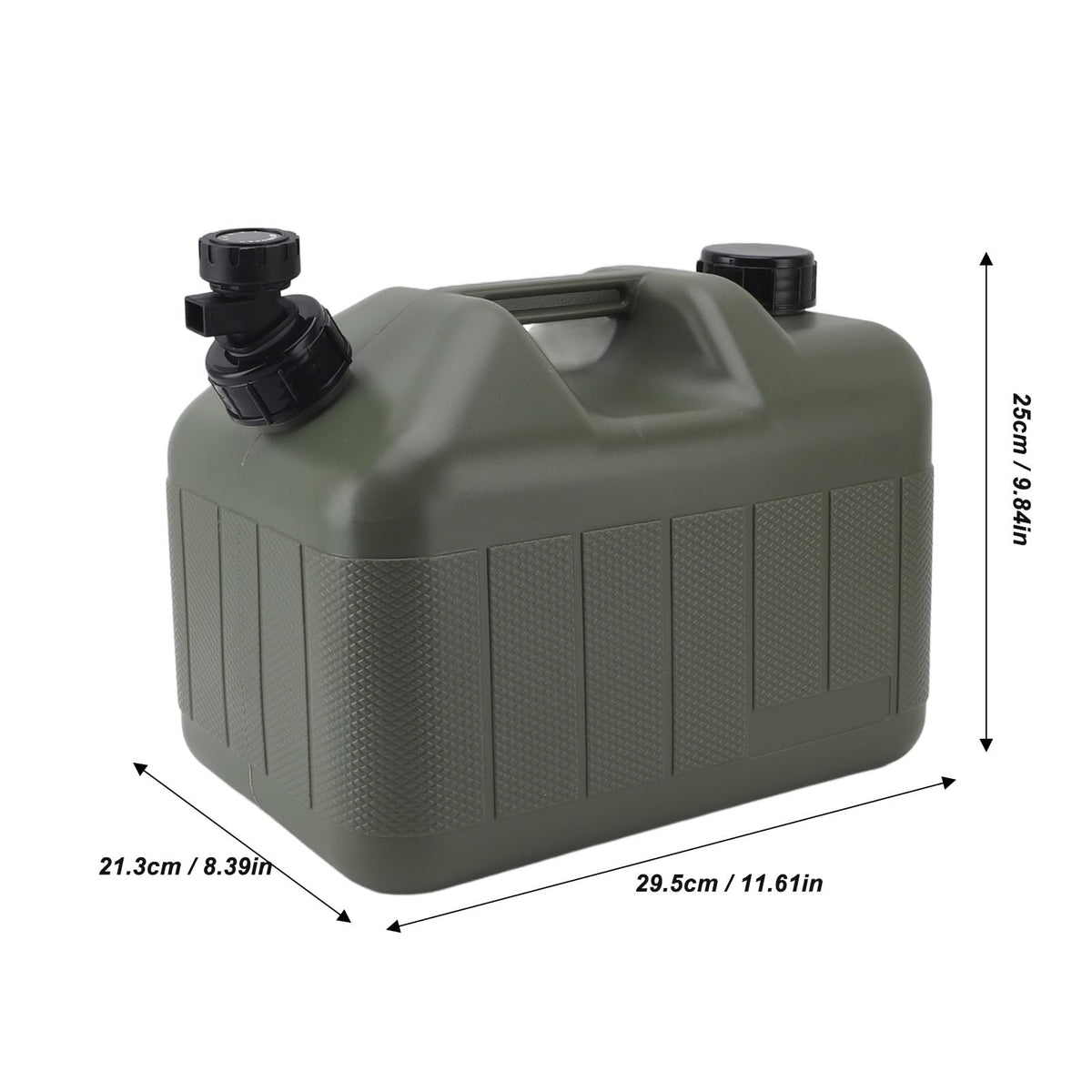 10L Green Camping Water Container with Faucet Y6443