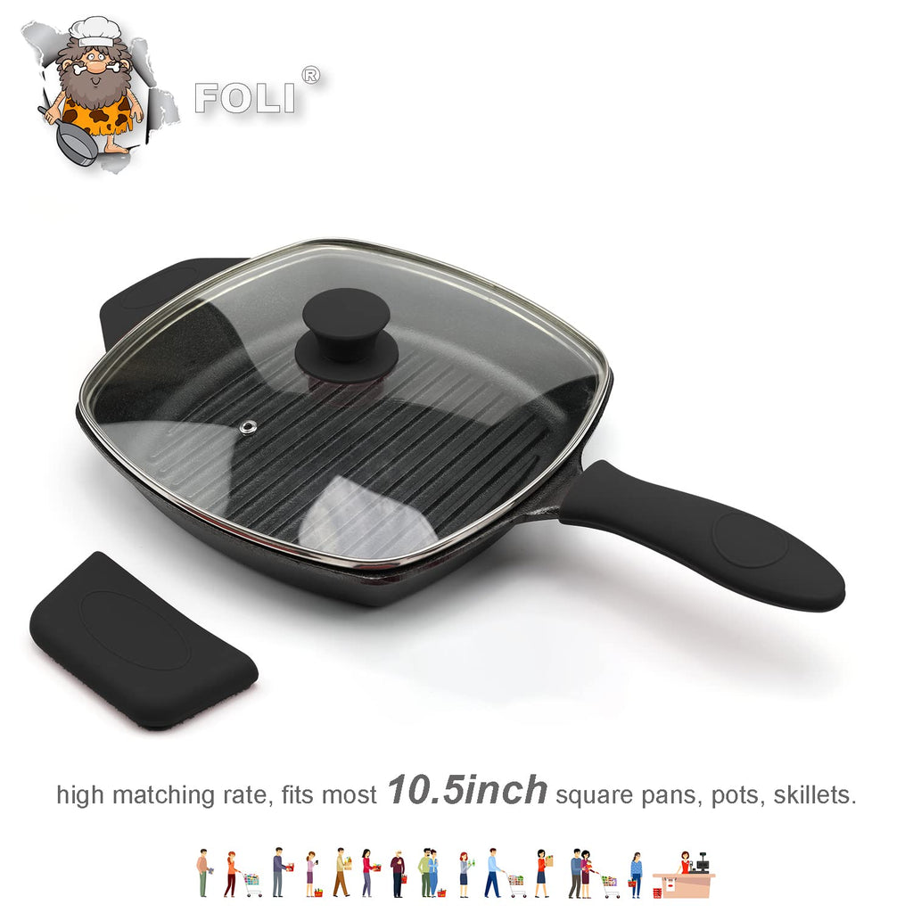 10.5" Vented Square Glass Lid M43905