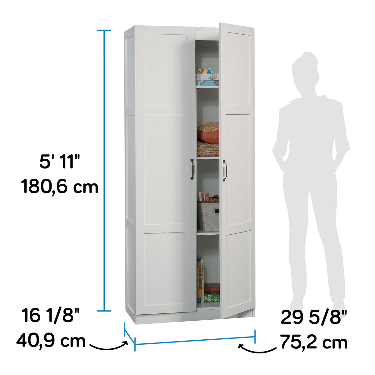 White Storage Cabinet N825