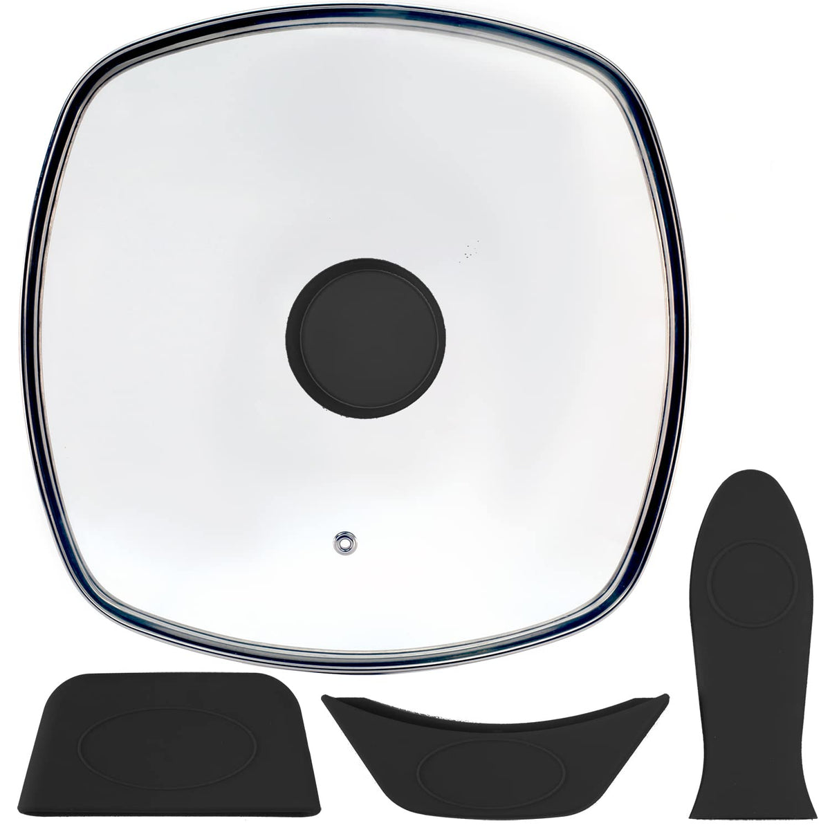 10.5" Vented Square Glass Lid M43905