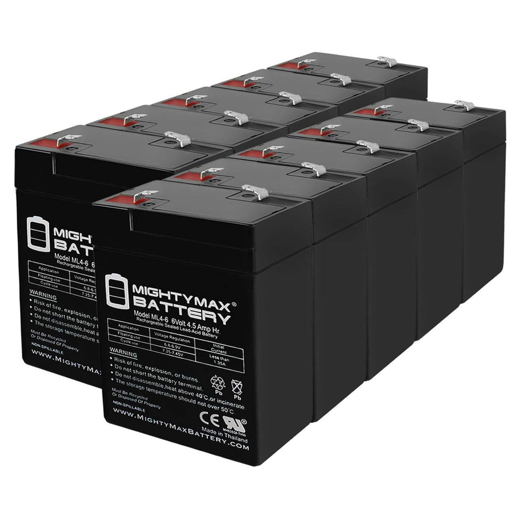 6V 4.5AH SLA Battery 10 Pack M28318