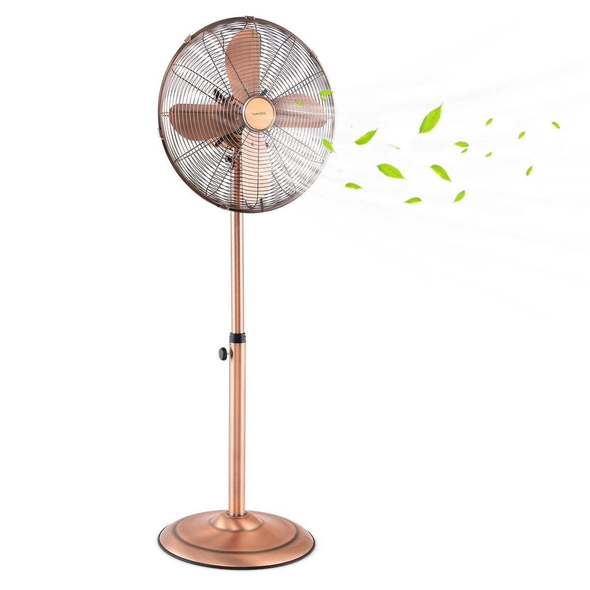 16" Metal Pedestal Fan with Adjustable Height H714517
