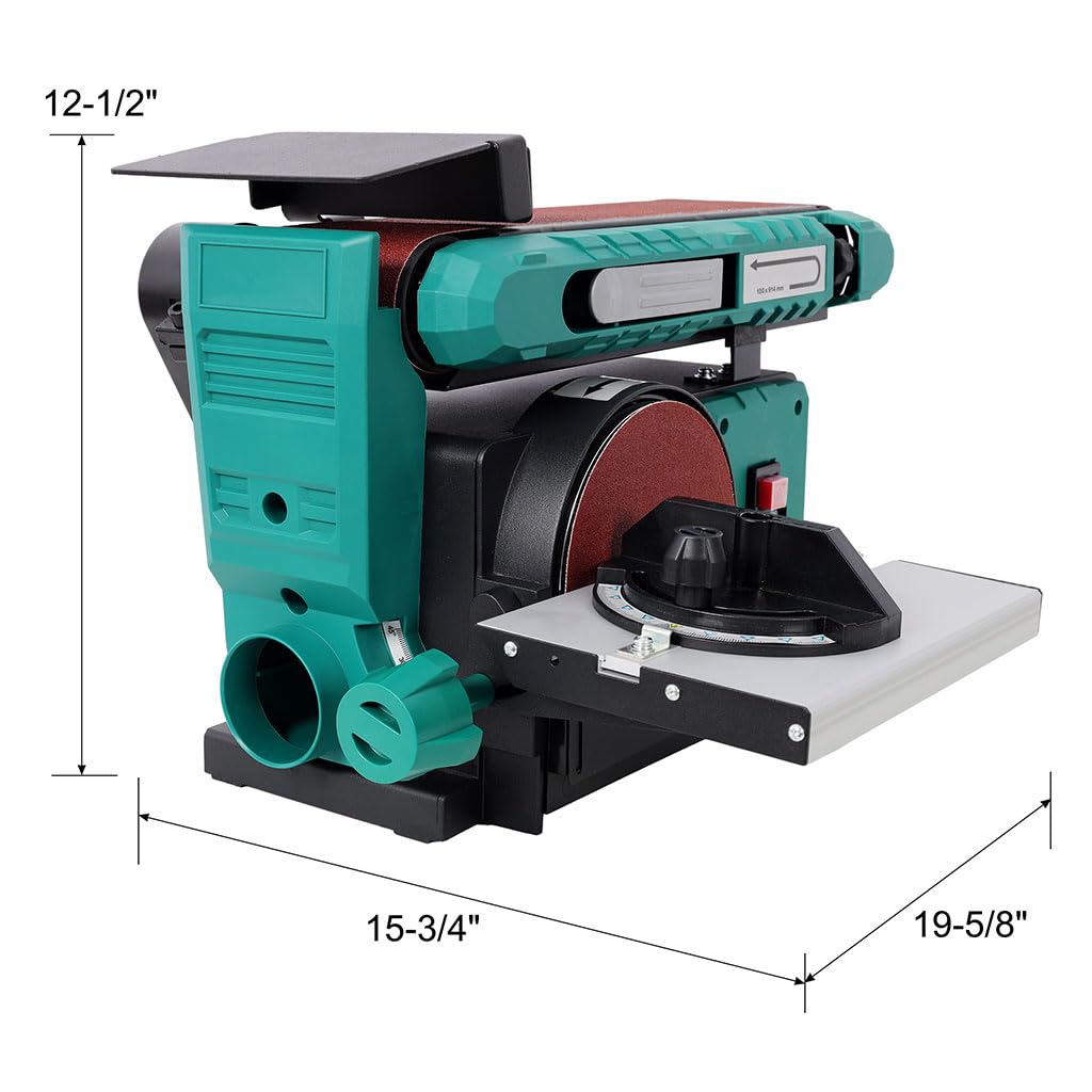 4 x 36 Inch Belt & 6 Inch Disc Combination Bench Sander T6001