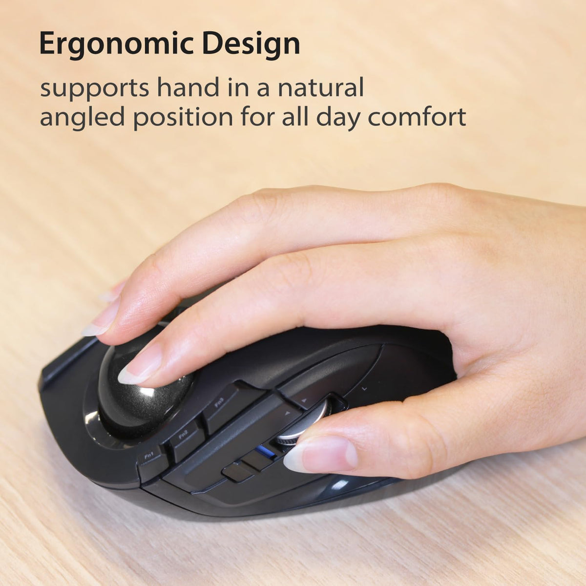 Wireless Ergonomic Trackball Mouse K3040