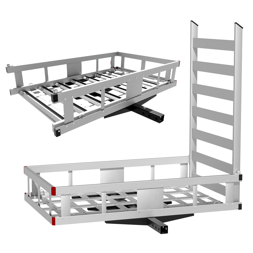 Aluminum Hitch Cargo Carrier with Ramp R123696