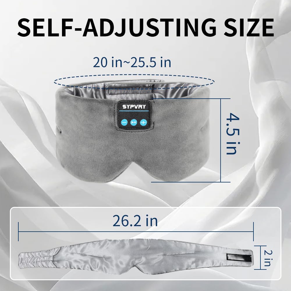Bluetooth Silk Sleep Eye Mask with Microphone O14336