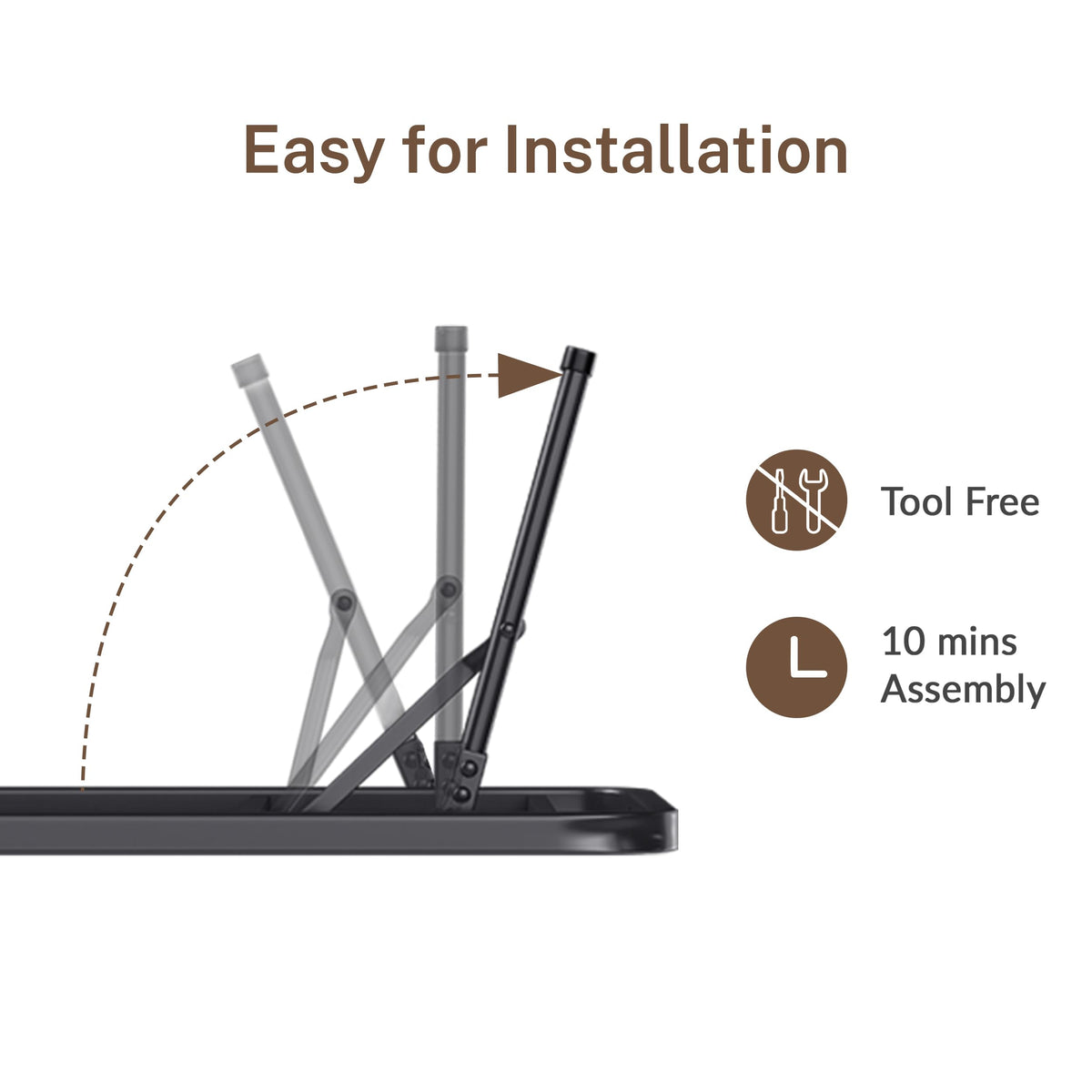 18 Inch Queen Metal Folding Bed Frame N5749