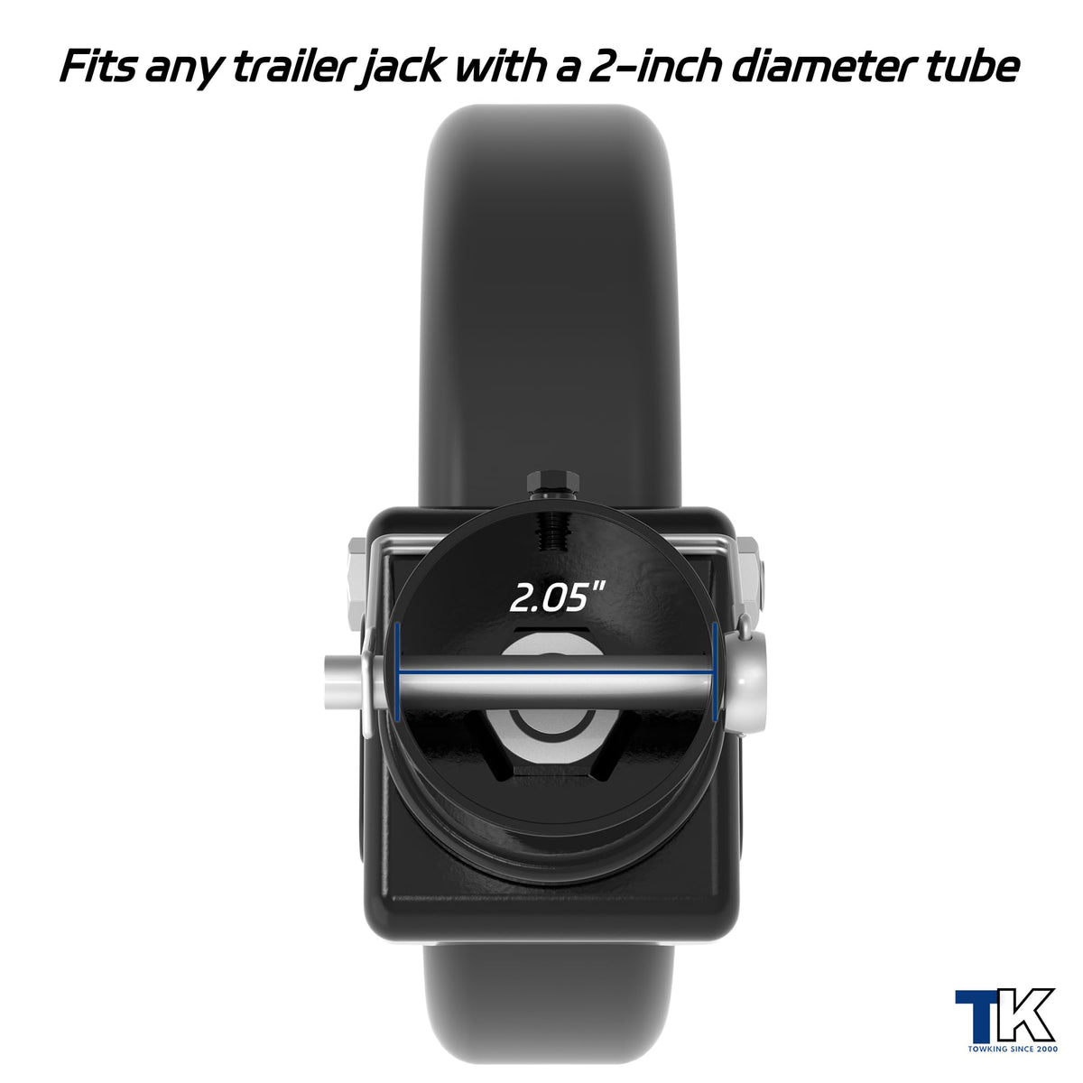 8" Trailer Jack Swivel Caster with Spoked Wheel B55253