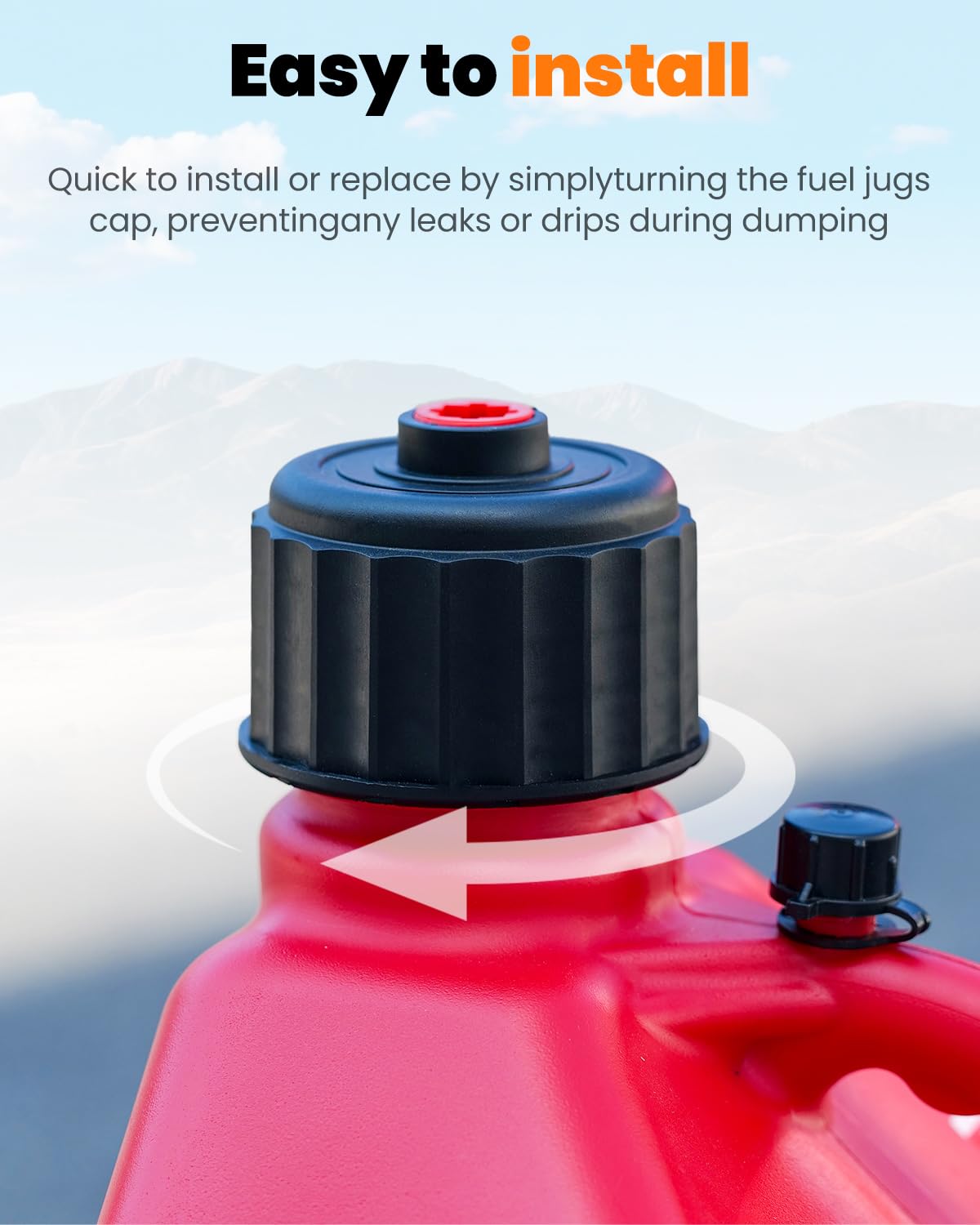 2 Pack Replacement Fuel Jug Cap E3360