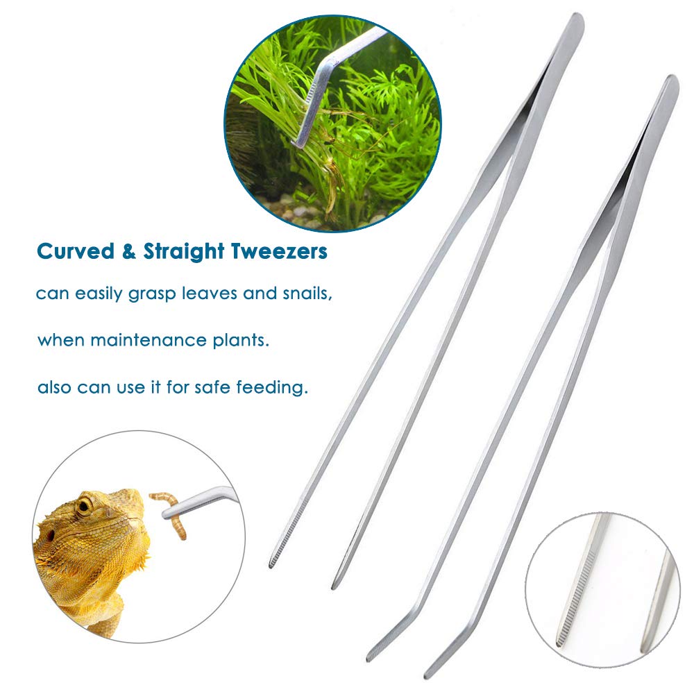 Long Stainless Steel Aquarium Plant Tools Set Y167