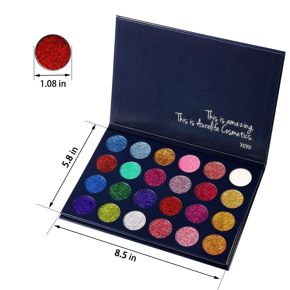 24 Color Pressed Glitter Eyeshadow Palette B909230