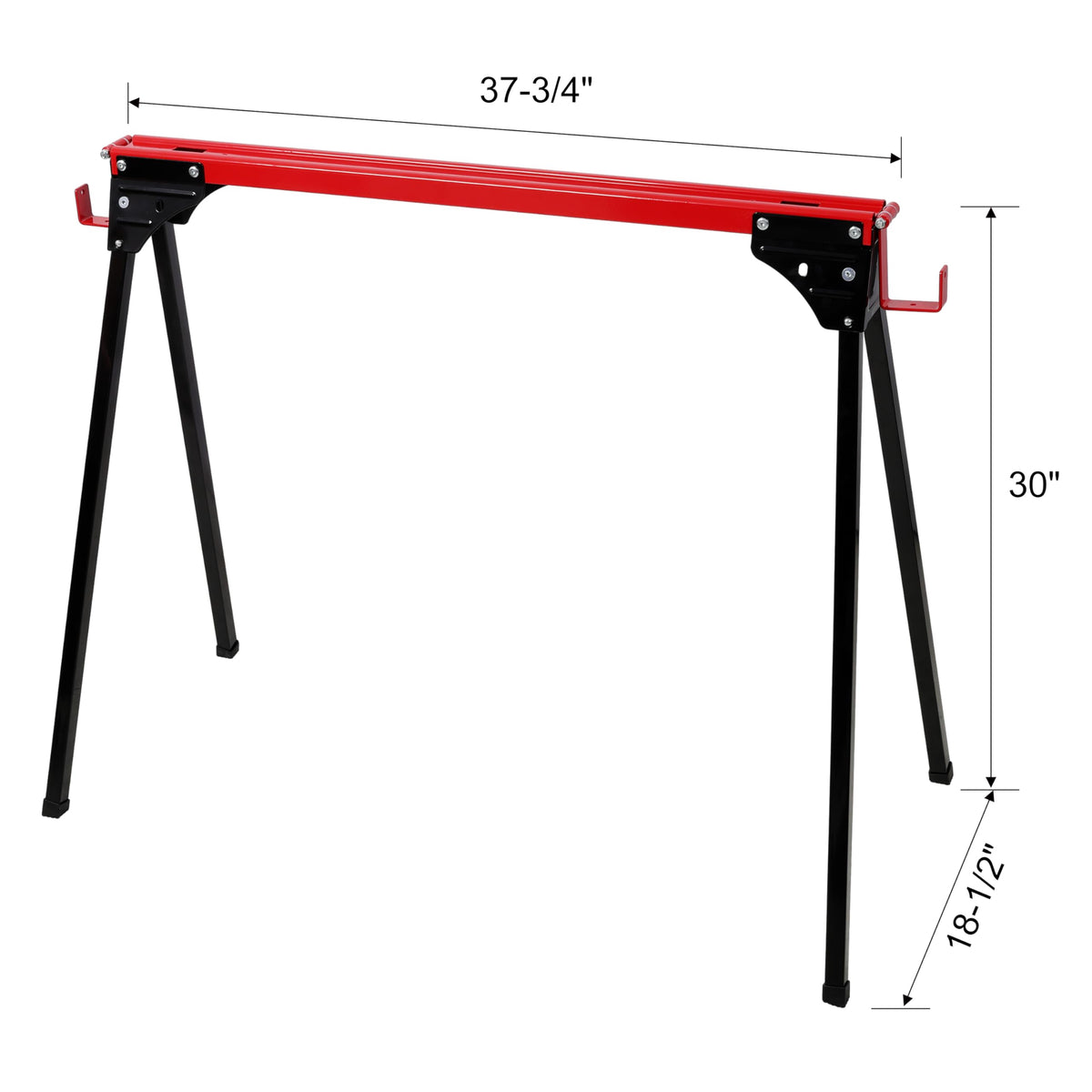 2 Pack Folding Saw Horses 1000 lbs All-Metal Portable J437