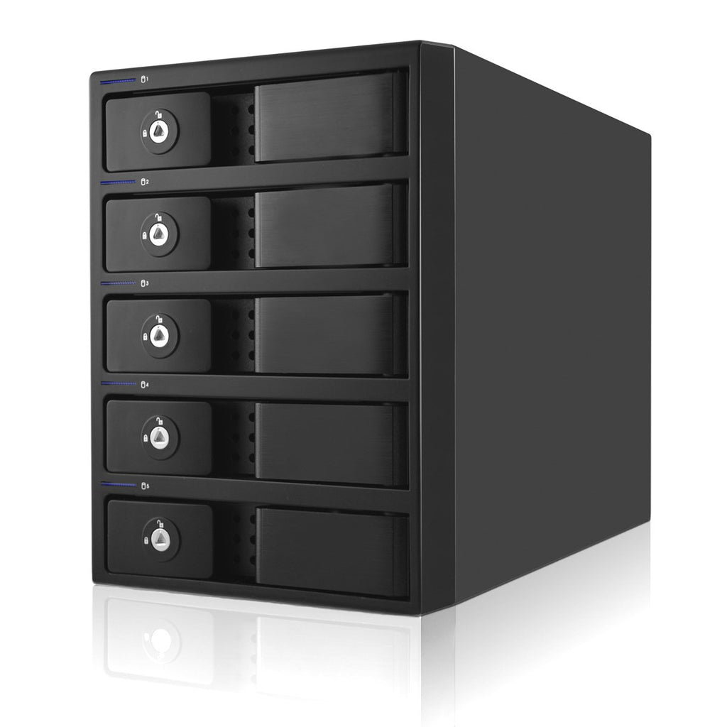 Black 5-Bay Raid Hard Drive Enclosure H8658