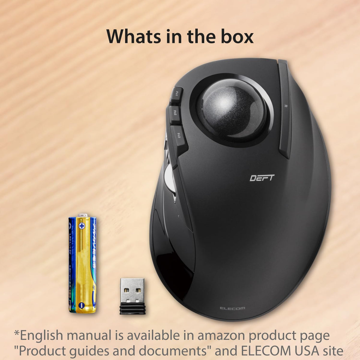 Wireless Ergonomic Trackball Mouse K3040