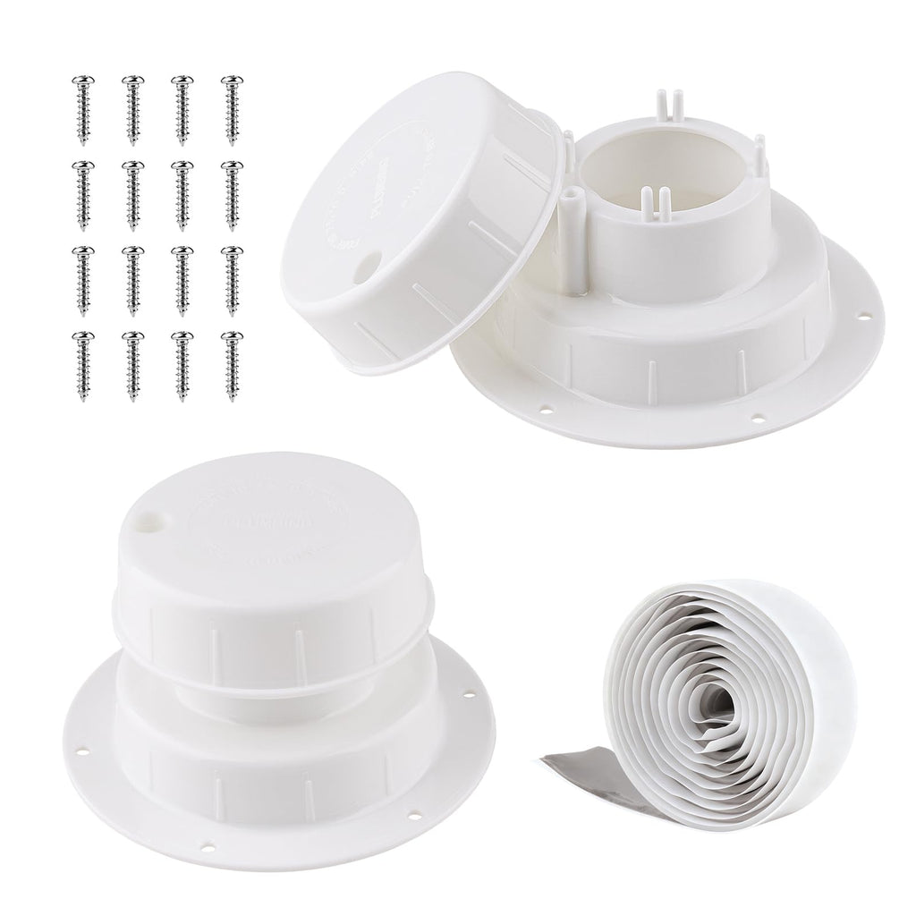 RV Plumbing Vent Covers with Screws, 2 Pack Y598