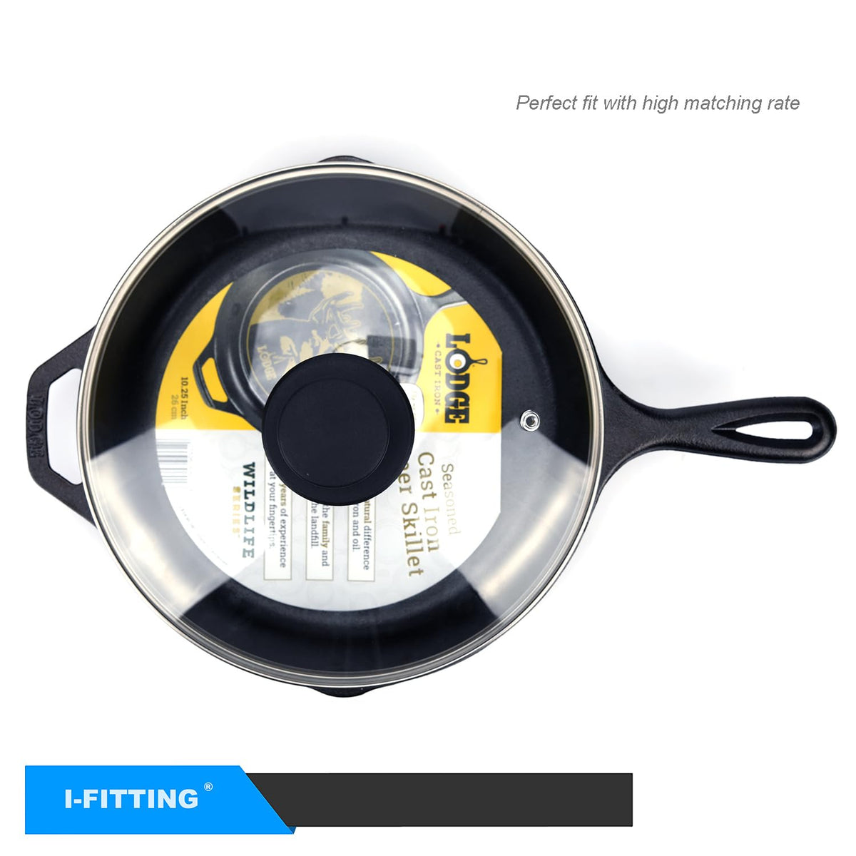 12 Inch Tempered Glass Lid with Steam Vent M628