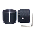 2pcs Black Aluminum Rotary Electronic Control Potentiometer I323358