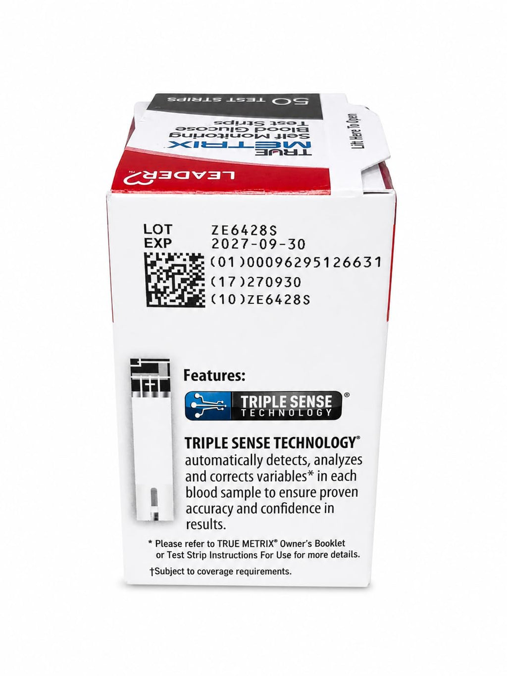 Blood Glucose Test Strips, 50 Strips L936