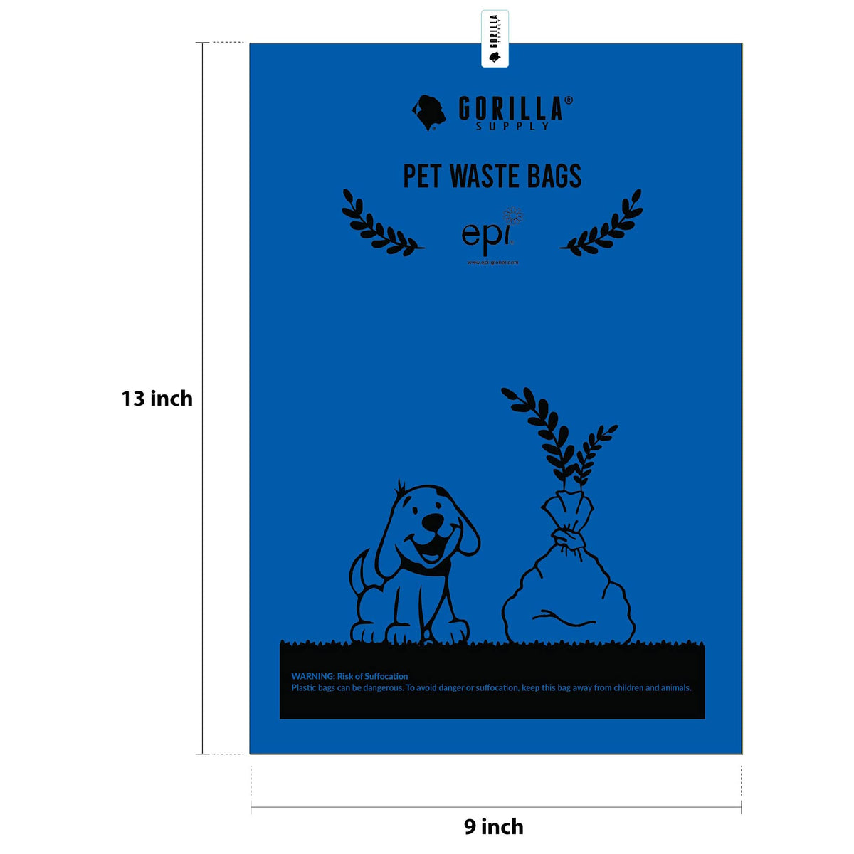 1000 Count Dog Poop Waste Bags with Dispenser S524