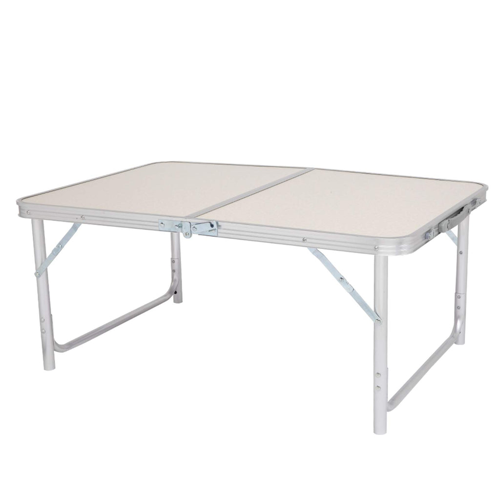 Folding Picnic Table 3FT Portable Camping Table White H59395