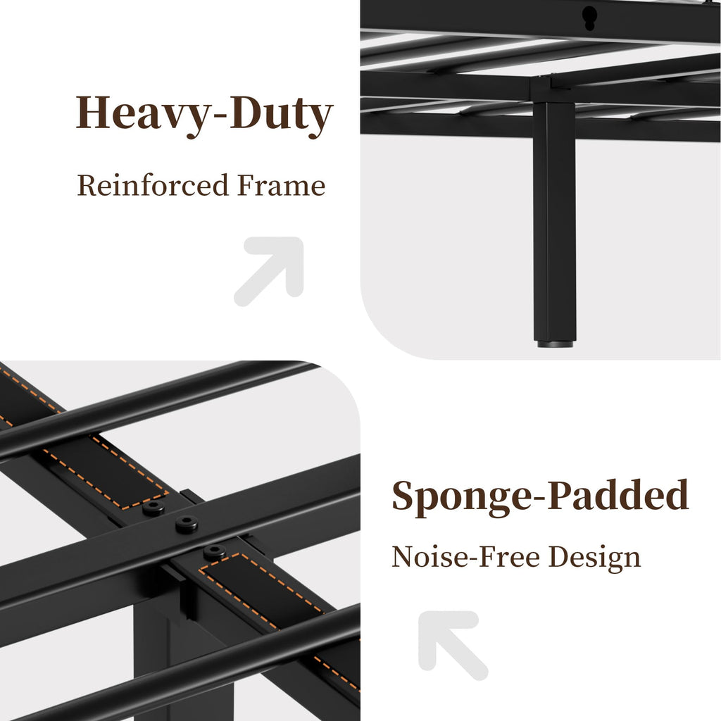 Full Bed Frame with 4 Storage Drawers Y10687