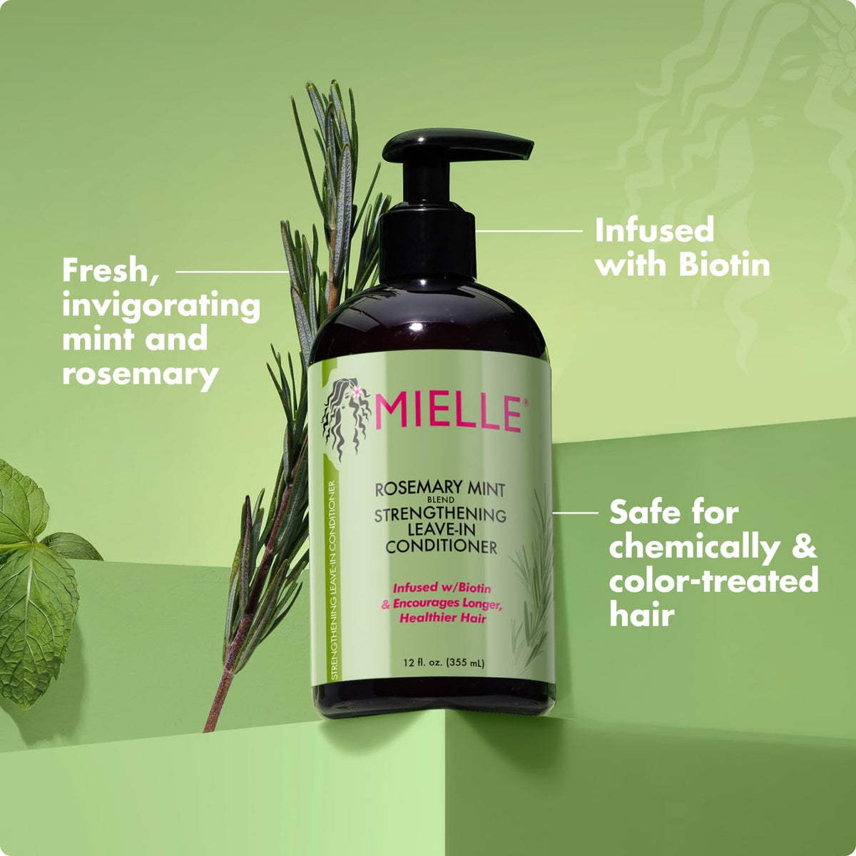 Rosemary Mint Strengthening Leave In Conditioner 12 Oz D8570