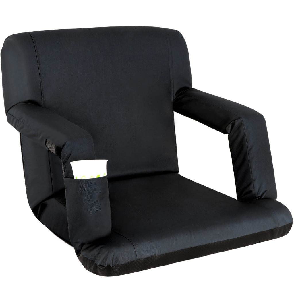 20.5"/25" Wide Padded Stadium Seat with Back Support P7322