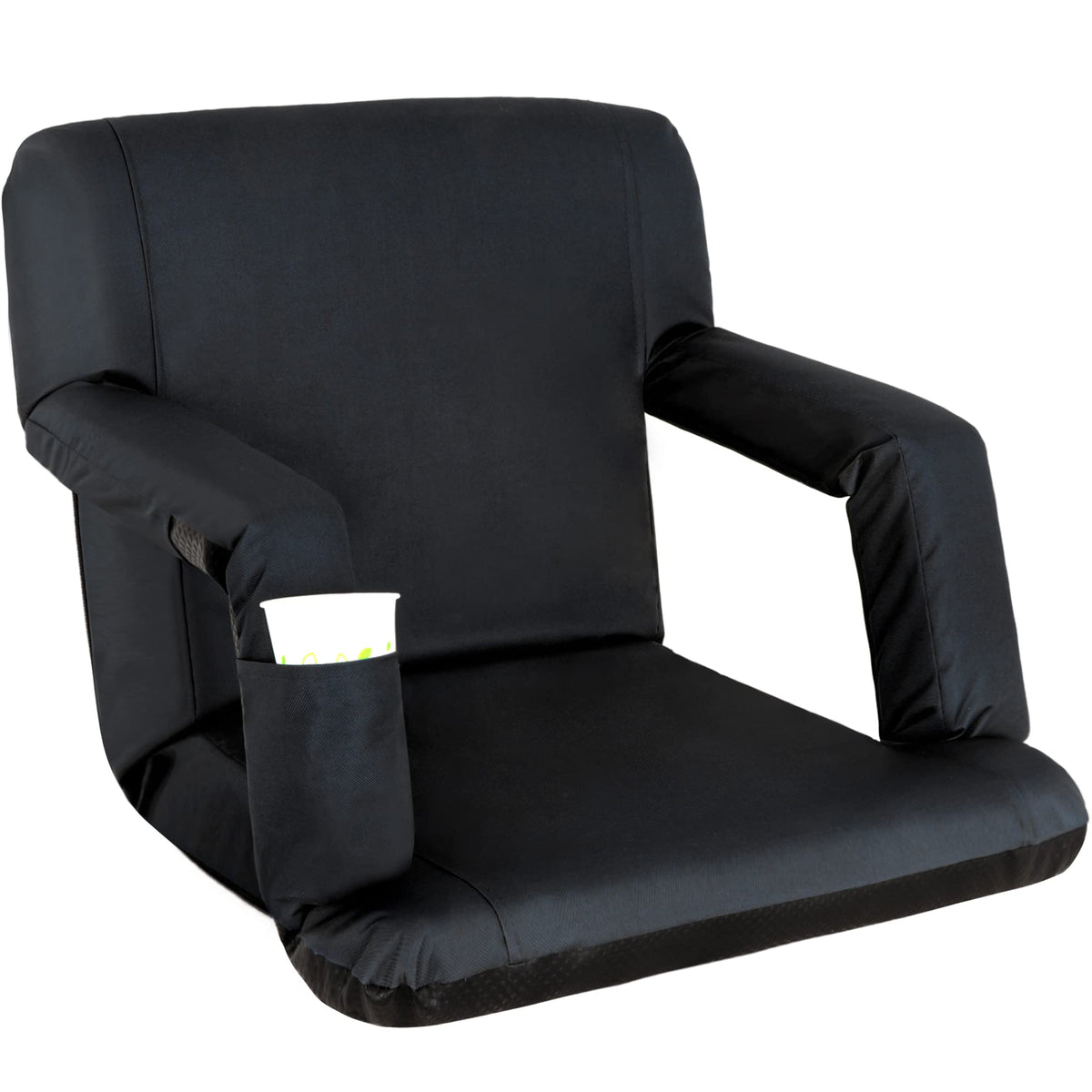 20.5"/25" Wide Padded Stadium Seat with Back Support P7322
