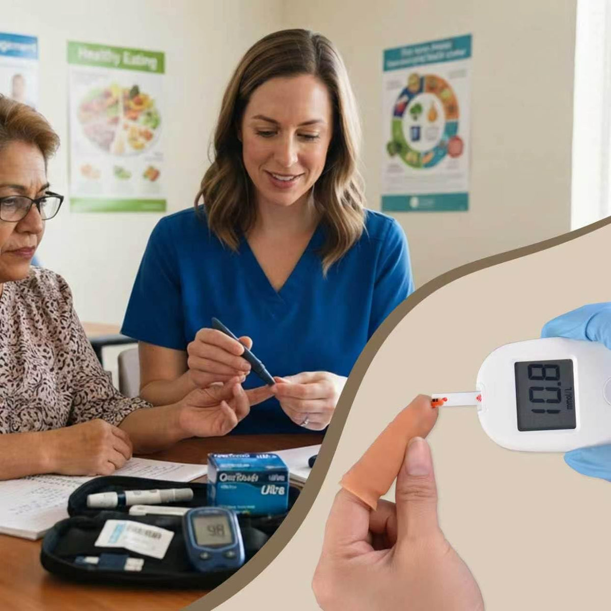 Simulated Blood Glucose Test Trainer Kit P2947