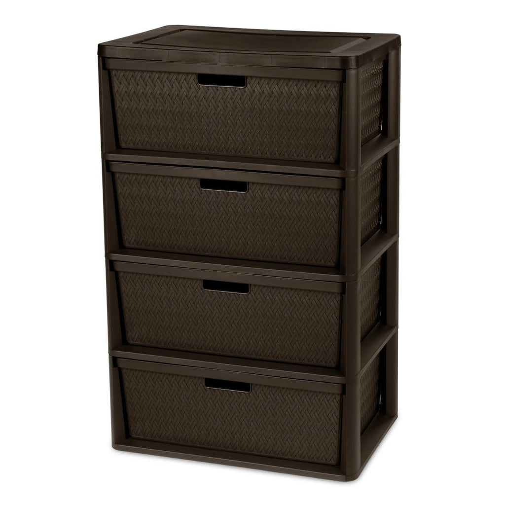 Brown Plastic Storage Organizer Tower B2312